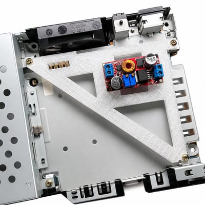 PSU Houder - Geschikt voor PlayStation® 2 FAT - XL4015 Voeding Beugel - Interne PSU Mount - Console Mod - Wit