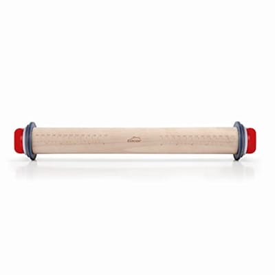 Teigroller Beukenhout 34 CM met Weinring - Houten Bakgereedschap