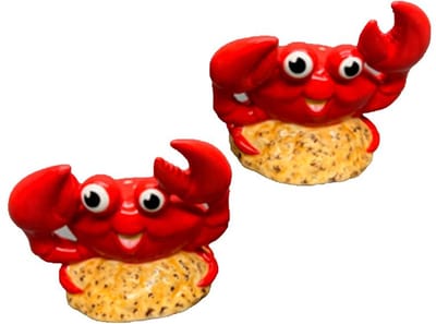 Peper en zoutstel krab cartoon
