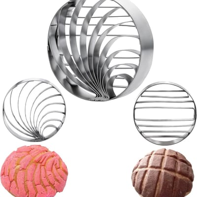 QTTVBTNA 2 stuks Broodvorm - 4 inch - RVS - Mexicaanse Pan Dulce cutter - Bakvormen - keukengereedschap