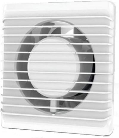 Stille Afzuigventilator - Badkamer Ventilator - Vochtige Lucht Afvoeren - Met Naloop Timer - 125mm Diameter - Wit