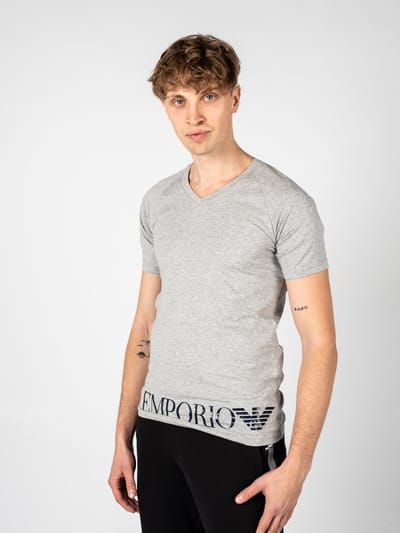 Emporio Armani T-shirt V-Neck Mannen Grijs Grijs