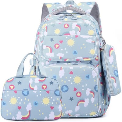 3 Stuks/Set Schooltassen voor Tienermeisjes Waterdichte Kinder Student Rugzak Kinder Schooltas Met Etui Lunchbox Boekentas