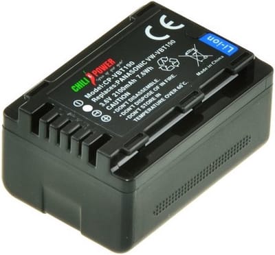 ChiliPower VW-VBT190 accu voor Panasonic - 2100mAh