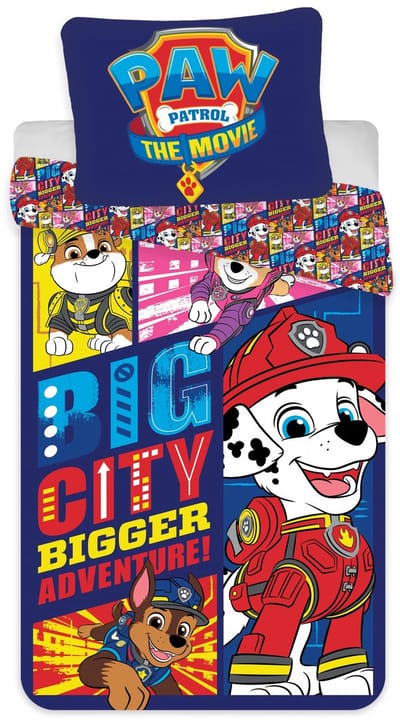 Paw Patrol Big City beddengoed 140×200 cm, 70×90 cm