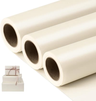 Inpakpapier Mat Zwart - Cadeaupapier Effen - Geschenken Verpakken - Metalen Glans - 43 cm x 10 m - Zwart