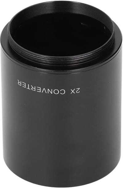 JHUBERS- Teleconverter 2X Professionele Vergroting - T-Mount Adapter - Aluminium Legering - Verbeterde Telefotomogelijkheden - Eliminatie Chromatische Aberratie - Beelden met Verbeterde Kleurconsistentie - Lensconverter