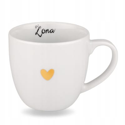 Porseleinen Mok 300ml - Gouden Hart Vrouw