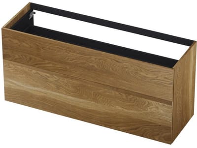 INK - Onderkast 2 Laden Push To Open 65cm Echt Hout - 1400x450x650 Mm - Massief Eiken Aqua