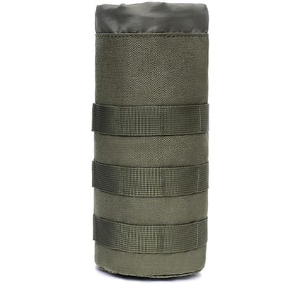 Waterfles Tas Etui Houder Outdoor Reizen Kamperen Wandelen Fietsen Vissen Jagen Waterfles Ketel Drager groen