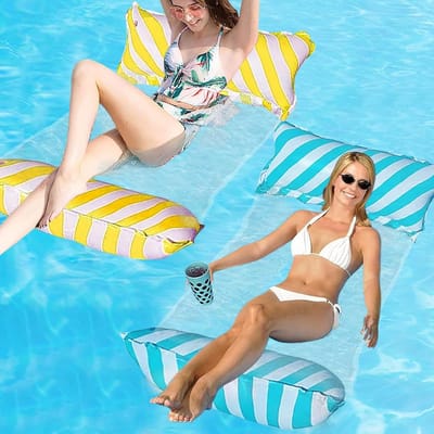 floaties voor in het zwemba - Opblaasbare Water Hammock - PVC - 4-in-1 Multifunctioneel - Ergonomisch Ontwerp - Voor Volwassenen en Kinderen