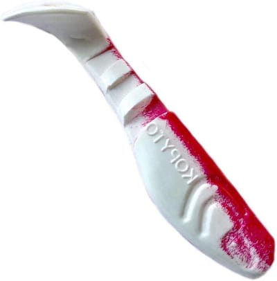 Rubberen Vis - Kunstaas Lokaas - Vissen Op Roofvis - Langzaam Te Leiden - 8 cm - Wit Rood