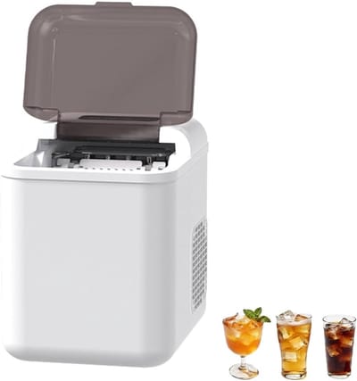 Draagbare Ijsmachine - Compacte Ijsmaker - Snelle IJsblokjes - Keuze 2 Maten - 15 Kg Per Dag