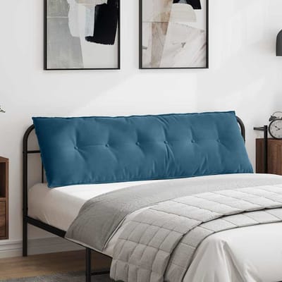 vidaXL - Rugkussen - Blauw - 160 - x - 50 - cm - Corduroy - stof
