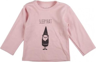 Plum Plum - tshirt met lange mouwen en kabouter - oud roze - maat 86-92