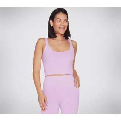 Skechers Performance Goflex Joy Longline Beha Nylon Dames Lichtpaarse Sportbh