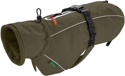 Hondenjas Olive Maat 40 voor Mops, Franse Bulldog & Kleine Honden - Waterdicht en Warm