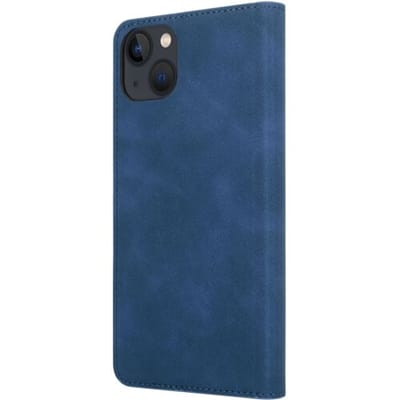 Coverzs telefoonhoesje geschikt voor Apple iPhone 14 Plus Luxe bookcase - blauw - hoesje met ruimte voor pasjes - luxe design