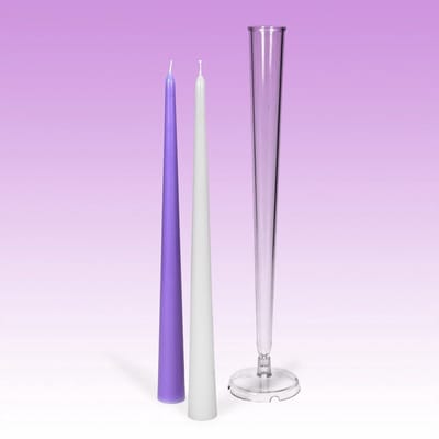 Het Nieuwe Licht ® - kaarsenmal - Kegel 70x300mm + Pitklem