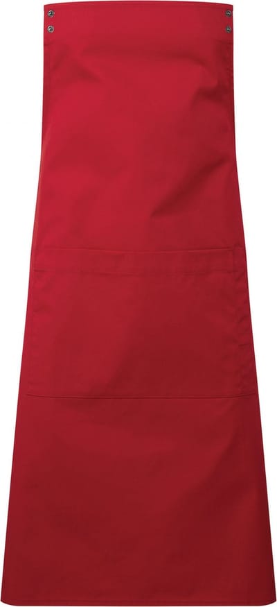 Schort/Tuniek/Werkblouse Unisex One Size Premier Red 65% , 35% Katoen