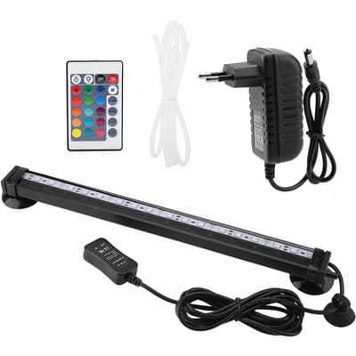 Vissenkom Bubbellamp Onderwater Led Licht met Afstandsbediening Aquarium Licht Kit 16cm