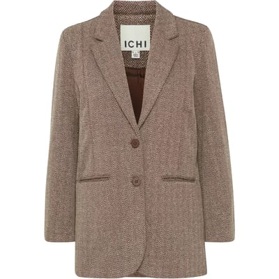 ICHI - IHKATE JACQUARD OVERSIZE BL - Dames - Blazers