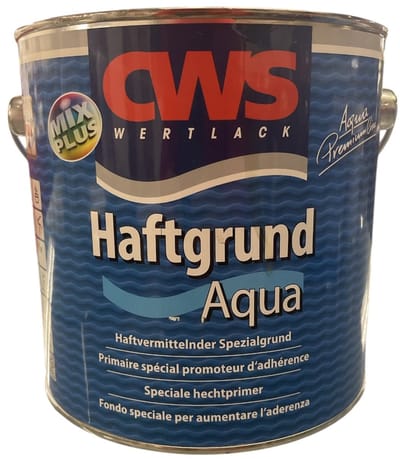 CWS Haftgrund Aqua - Watergedragen universele hechtprimer - Hout en diverse materialen - Binnen en buiten - 2.50 L - Wit