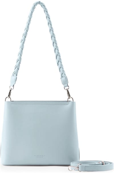 SEIDENFELT MANUFAKTUR Schoudertas Melbu Hobo Bag Ice blue Lichtblauw