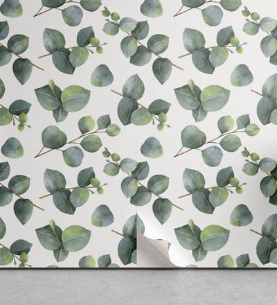 ABAKUHAUS aftrekbaar en zelfklevende behang voor thuis, zelfklevende woonkamerkeuken accent, 33 cm x 180 cm, groen lichtbruin wit