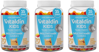 Multivitamine Gummies Vitaldin D3 voor Kinderen Fruit Smaak Suikervrij 3 potten