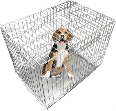 AHD® Hondenbench - Hondenbench Opvouwbaar - Hondenren - Hondenbench XXL - Hondenbench Auto - Zilver - 78cm x 9cm x 56cm