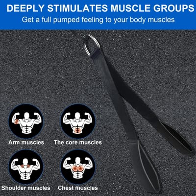 Heavy Fitness Duty Arm Biceps Triceps Touw Riem Gewichtheffen Bodybuilding Krachttraining Pulldown Kabelbevestiging 50cm