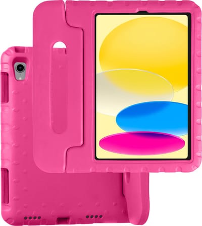Hoesje Geschikt voor Apple iPad 10 (2022) - 10.9 inch - 10e Generatie - Kinderhoes Shockproof Bumper - Kidsproof Case - Tablet Hoes - Kinder Hoes Cover - Roze