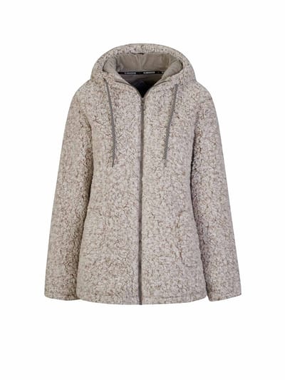 BJØRNSON Xandra Sherpa Fleece Vest Dames 4 seizoenen Zacht - Maat 36 - Beige