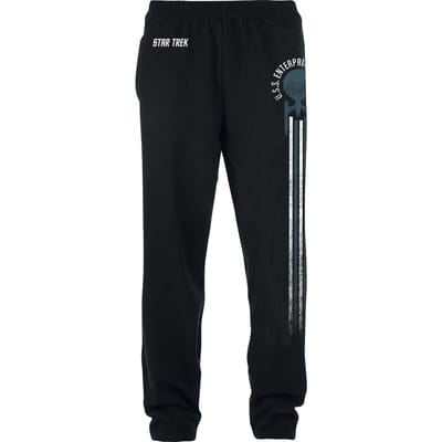 Star Trek Trainingsbroek - Enterprise - S tot XXL - voor Mannen - zwart
