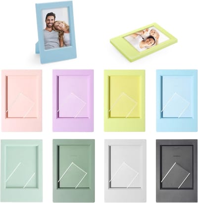 8 Stuks Mini-Fotolijsten, 9,2 x 6,1 cm, Kleurrijk, Compatibel Met Polaroid Fujifilm Instax Mini 11/9/8 Fotoalbum