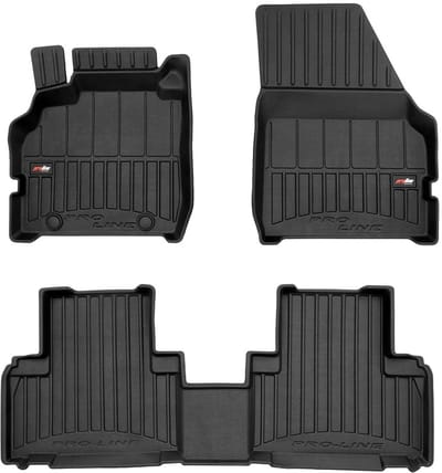 Frogum No.77 - Automatmatten - Geschikt voor Renault Scenic II 2003-2009 - 3D Pasvorm - Hoge Rand 6cm - TPE Rubber