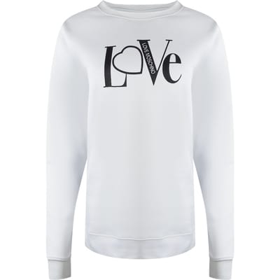 Love Moschino Bold Love Logo Witte Trui