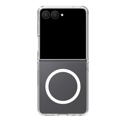 Accezz Hoesje - Geschikt voor Samsung Galaxy Z Flip 8 - Xtreme Impact Backcover met Magnetische Ring - Transparant