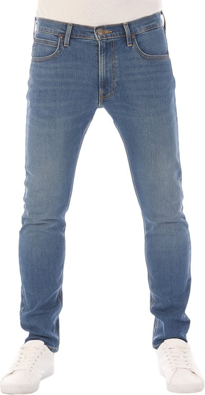 Lee Heren Jeans Broeken Luke Slim Tapered tapered Fit Blauw Volwassenen Denim Jeansbroek