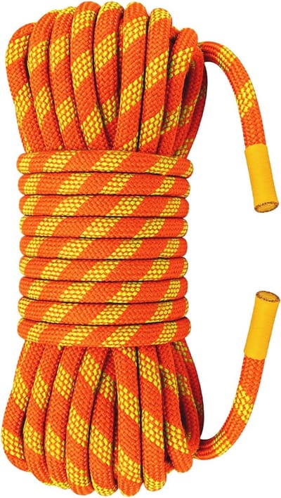 Klimtouw Statisch Touw - Outdoor Hulpkabel - Bergbeklimmen Redden - UIAA Certificering - 70 Meter 12mm - Fluorescent Oranje