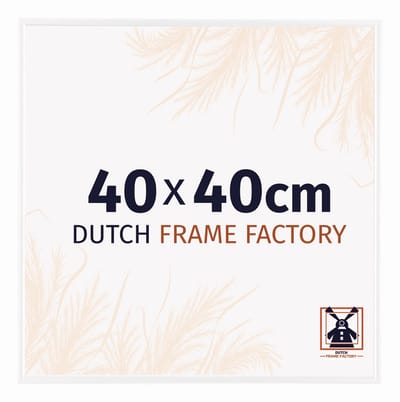 Fotolijst 40x40 cm - Kunststof - Wit Hoogglans - Easy