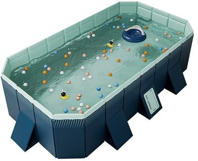 Innovastore Zwembad - Opzetzwembad - Buitenzwembad - Familiezwembad - Draagbaar - Niet-opblaasbaar - 286x167x50cm - Blauw