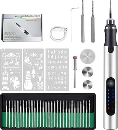 Graveer Pen - Elektrisch Gereedschap - Maken van Decoraties - 3 Snelheden Instelbaar - 21 x 14 x 4 cm