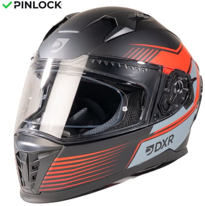 MOTOBLOUZ EROS NEO Integraalhelm - ECE 22.06 gekeurde Helm Scooter, Motor & Brommer - Heren & Dames - Zwart/Rood - XL