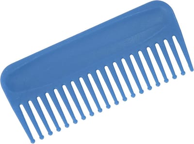 Haarkam Grove Kam - Ontwar Kam - Haar Stylen - Handvatloos Ontwerp - 15.3 cm - Blauw