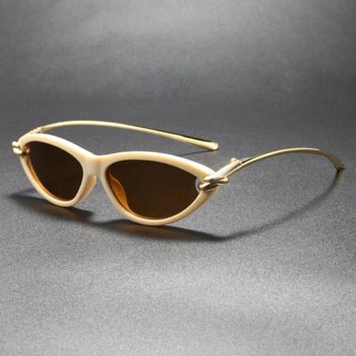 Stijlvolle Sexy Cat Eye Zonnebril Voor Dames Stijlvolle Premium Kleine Vorm Frame Zonnebril Voor Dames Vintage Stijl Vintage Stijl Luipaardprint Sierlijk