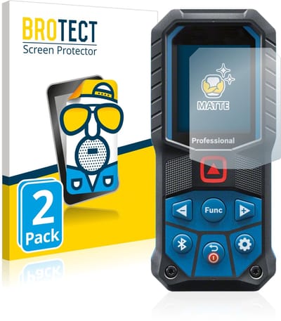 BROTECT - Screenprotector voor Bosch GLM 50-27 C/ 50-25 G - Folie Beschermfolie matte 2 Stuks