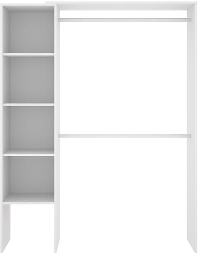 Vente-unique Uitbreidbare open kledingkast - L110/140 cm - Wit - BELVANA