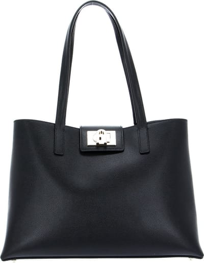 FURLA Leren Schoudertas 1927 Tote Bag Nero Zwart